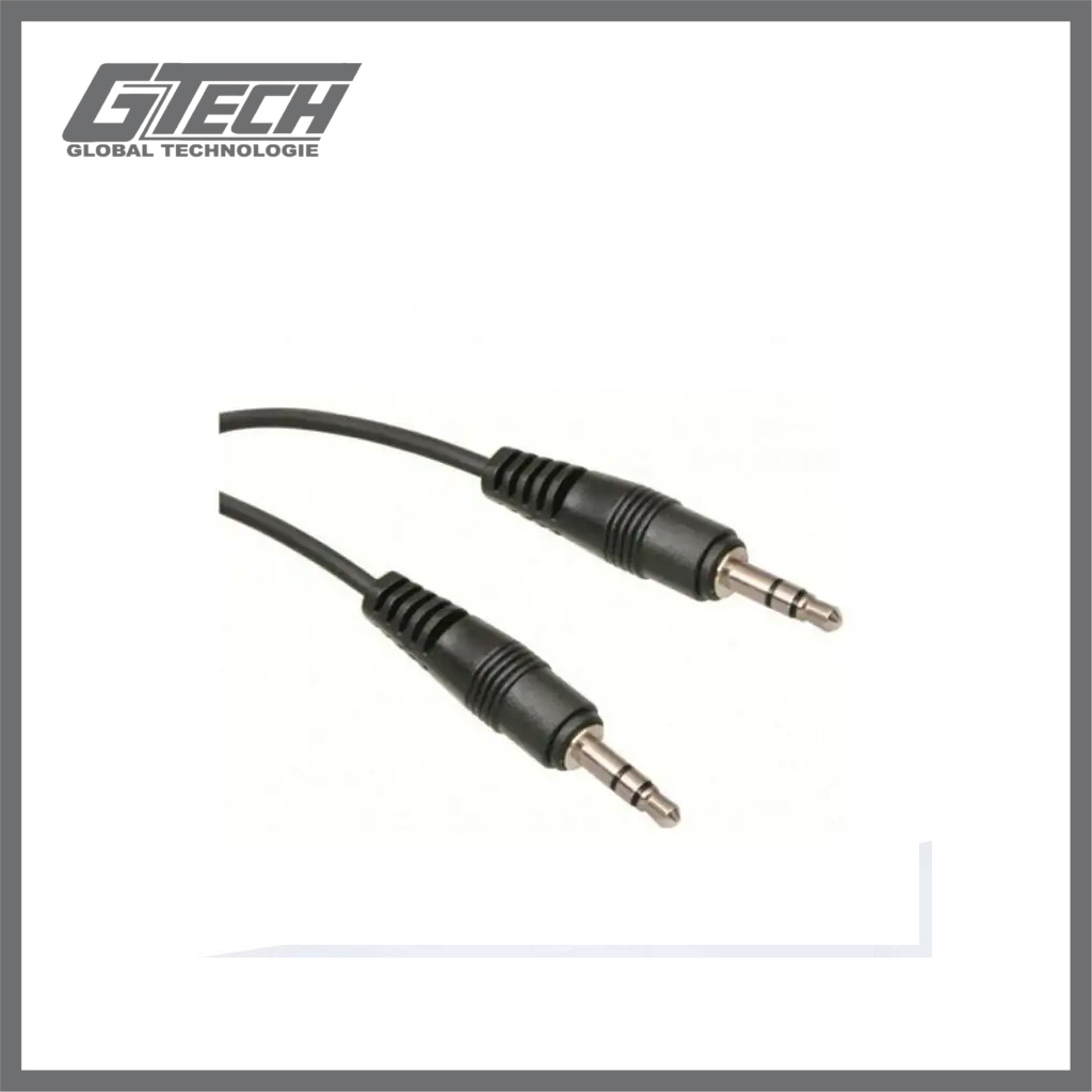 CÂBLE JACK MÂLE MÂLE 1.5M - NOIR