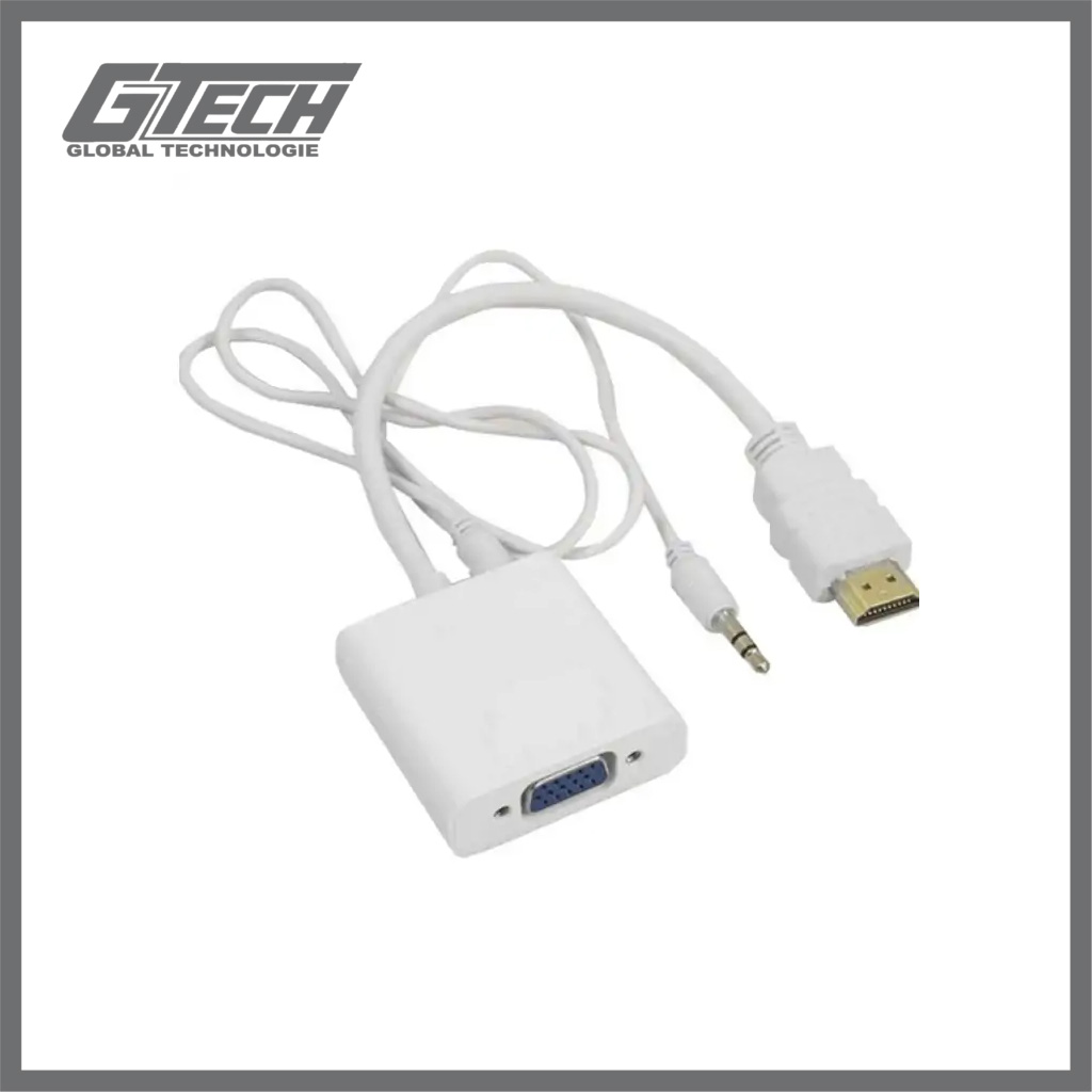 CONVERTISSEUR HDMI VERS VGA AVEC JACK